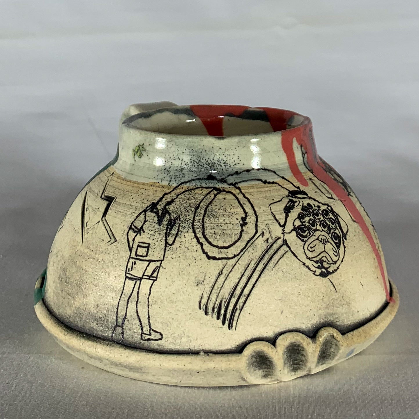 Pug boat mug