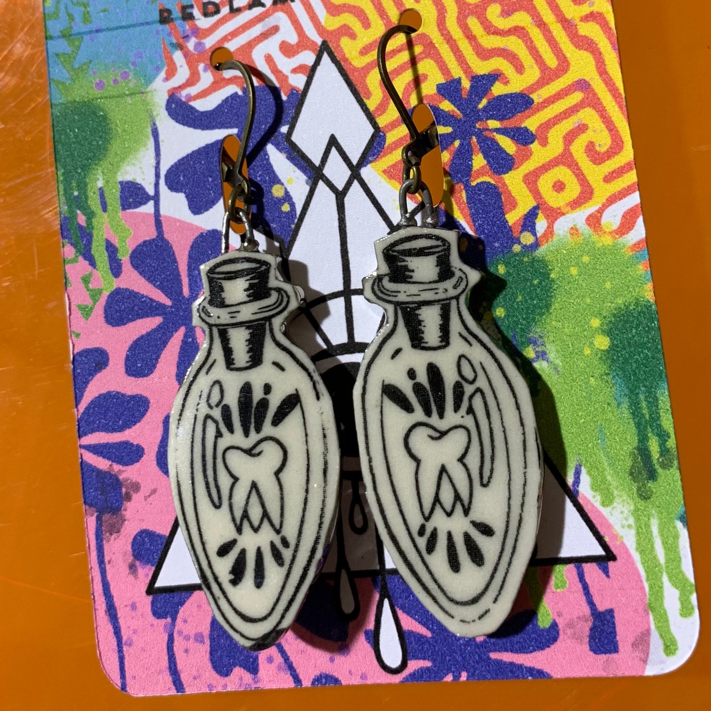Tooth earrings