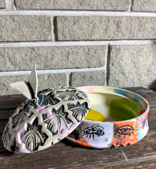 6” lidded dish