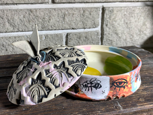 6” lidded dish